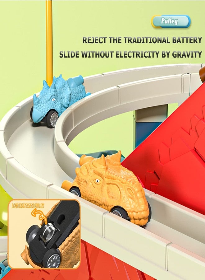 Juqic Kid's Toy Car Ramp Track Railcar Slot Car Vehicle Race Tracks Play Set with 20 Mini Cars for Preschool Boys Puzzles Gifts Children Ages 3 to 6 or Older - Image 3